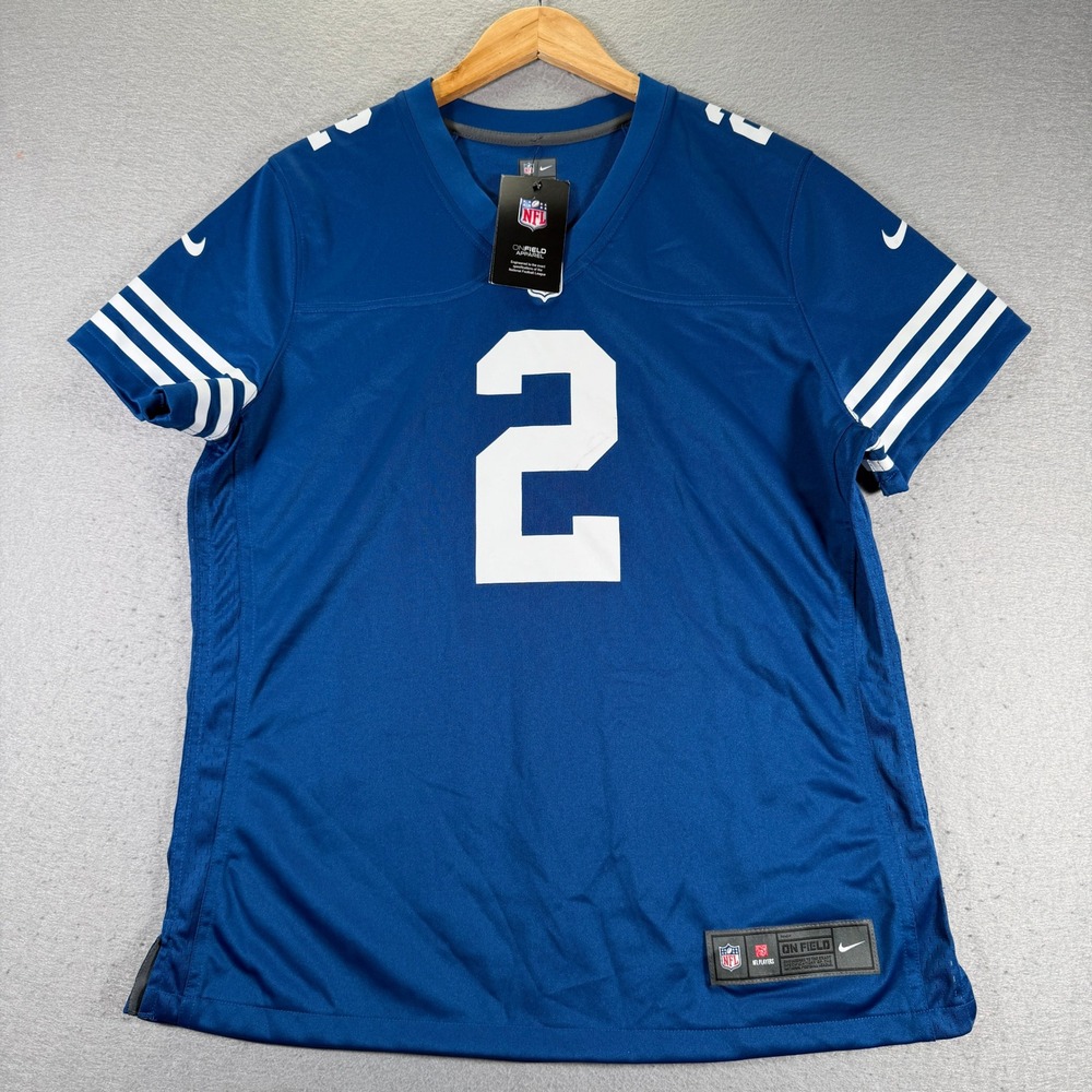 Carson Wentz #2 Womens Nike Indianapolis Colts NFL Football Jersey‎ XL Blue